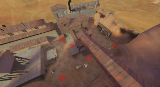 Team Fortress 2 - Расстановка пушек на Dustbowl