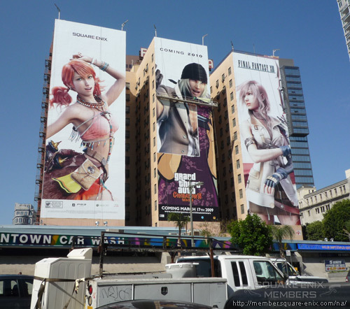 Final Fantasy XIII - Гигантские рекламные постеры Final Fantasy XIII