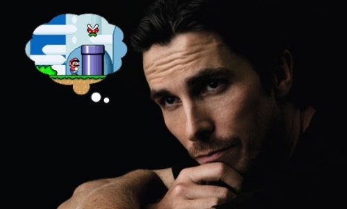 Кристиан Бейл любит Super Mario