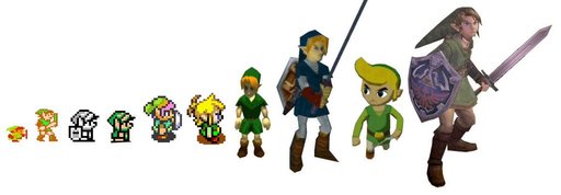 Legend of Zelda: Ocarina of Time, The - Link "Эволюция"