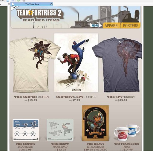 Team Fortress 2 - The Valve Store.