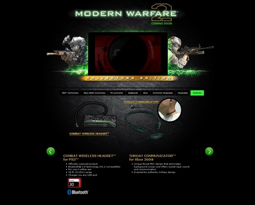 Modern Warfare 2 - Снаряжение геймера MW2 от Mad Catz