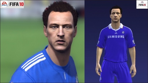FIFA 10 - Графика FIFA 10 против FIFA 09