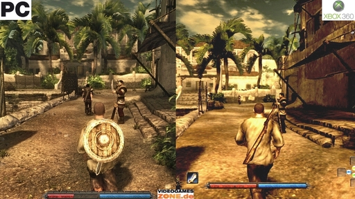 Risen - PC vs Xbox 360 сравнение графики