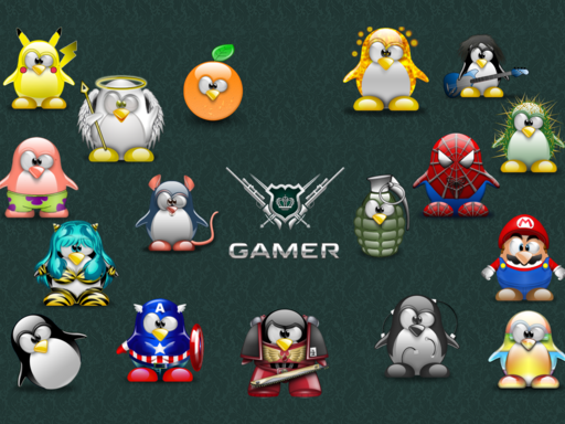 GAMER.ru - Обои: Пингвины отакуэ!!