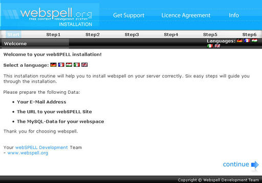 Сайт команды на движке Webspell