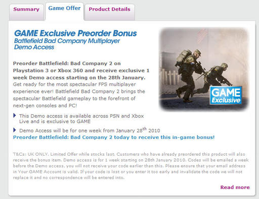 Battlefield: Bad Company 2 - Демо-версия? Steam?