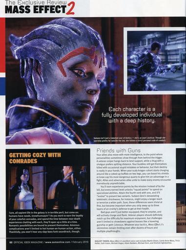 Mass Effect 2 - Сканы ревью от OXM, перевод интересных мест + бонус!