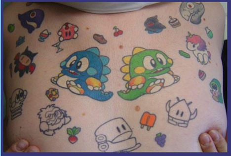 Обо всем - Татуировки с изображением героев видеоигр.