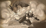 Geralt_and_the_dragon_by_secondchildrenasl