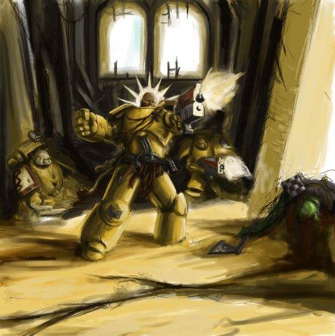 Warhammer 40,000: Dawn of War - "Гнев Императора". Имперские кулаки (Imperial Fists)