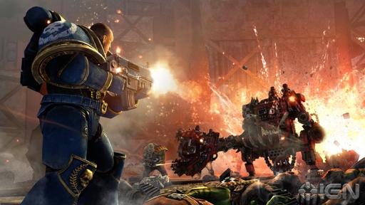 Warhammer 40,000: Space Marine - Первый взгляд на игру от IGN. Обе части.