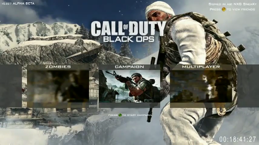 Call of Duty: Black Ops - Скриншоты главного меню Black Ops