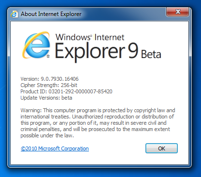 Обзор Internet Explorer 9 Beta
