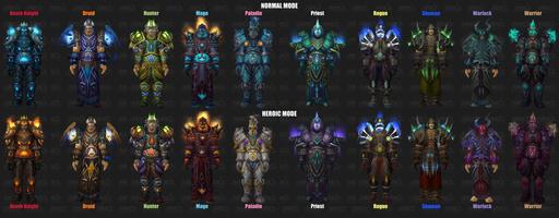 World of Warcraft - Финальные варианты брони Т11 для всех классов