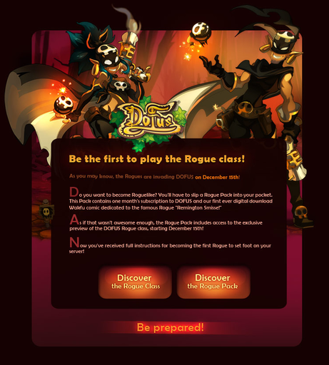 Dofus - Be the first to play the Rogue class!