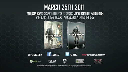 Crysis 2 - Crysis 2 Multiplayer Demo: анонс и трейлер (+ скрины)