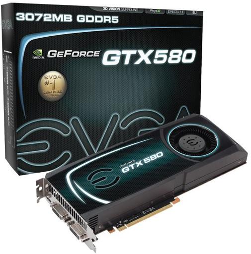 Игровое железо - EVGA выпустила свою версию GeForce GTX 580 с 3 ГБ памяти