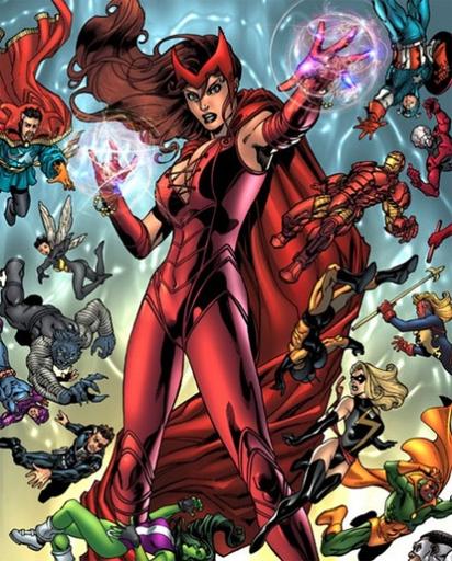 Marvel: Ultimate Alliance - Краткая биография Алой Ведьмы и арт