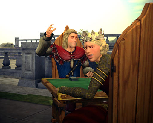 Sims Medieval, The - Конкурс "Я - придворный шут" или эпическая баллада о Шуте в доспехах 
