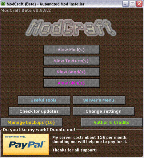 Minecraft - ModCraft для Minecraft