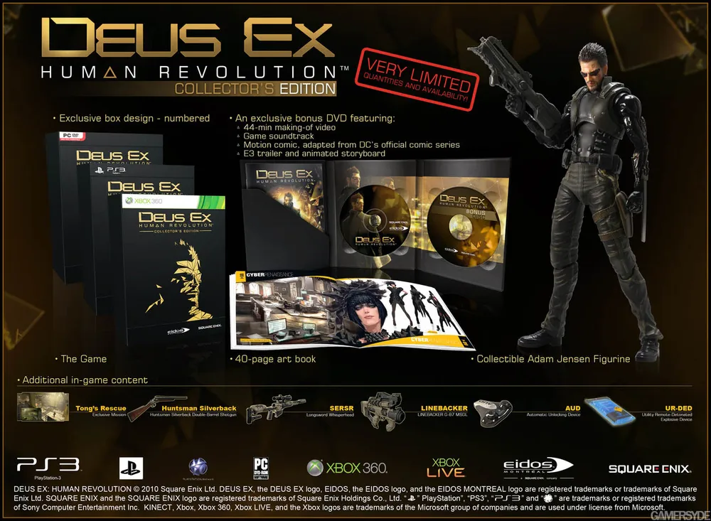 Deus Ex: Human Revolution - Подробности Коллекционного издания