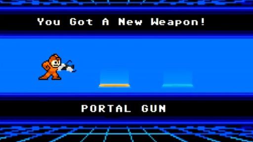 Portal 2 - Что было бы, появись у Mega Man'а портальная пушка?