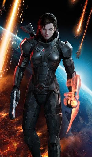 Mass Effect 3 - Второй этап: выбираем цвет волос для Джейн Шепард 