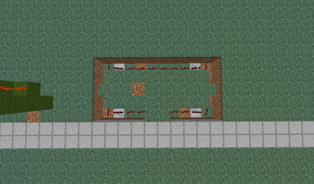 Minecraft - Дверь из поршней [Туториал]