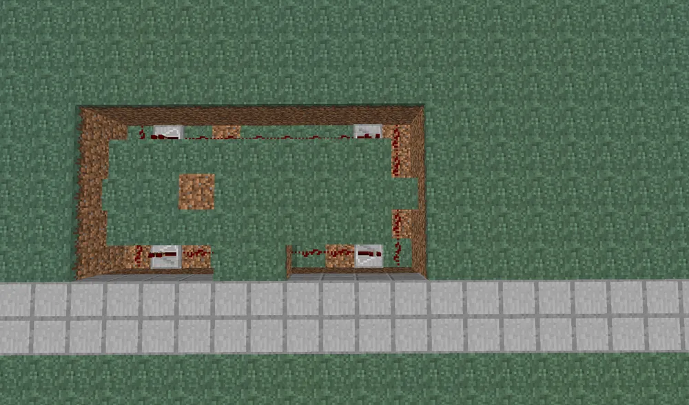 Minecraft - Дверь из поршней [Туториал]