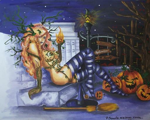 Седьмой Элемент - Хэллоуинские рисунки в стиле Нейи