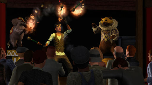 Sims 3, The - Станьте акробатом и поднимитесь выше всех в игре The Sims 3 Шоу-бизнес