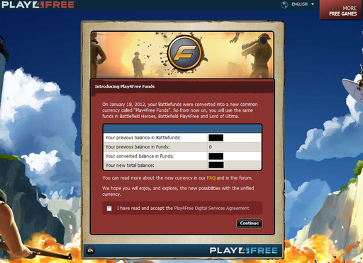 Battlefield Heroes - Сегодня (18.01.12) - Play4Free перешла на Единую Игровую Валюту