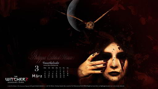 Ведьмак 2: Убийцы королей - Новый календарь на март от the-witcher.de