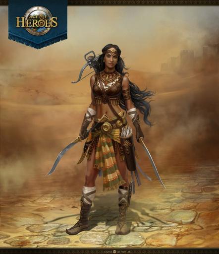 Age Of Heroes: первый женский персонаж