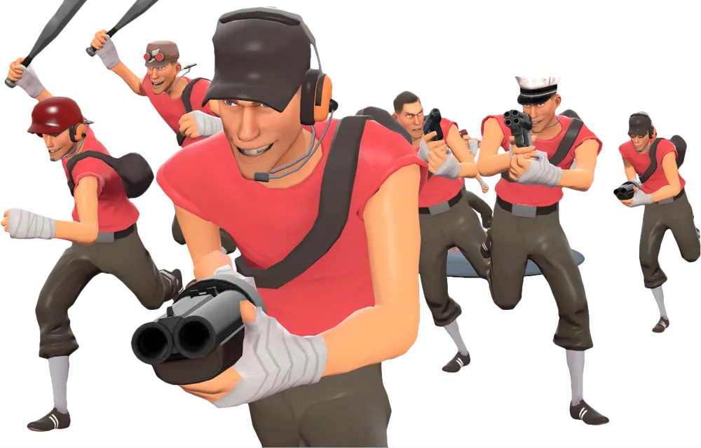 Team Fortress 2 - BONK! или обзор Скаута