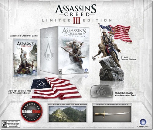 Assassin’s Creed 3: Limited Edition.в Северной Америке