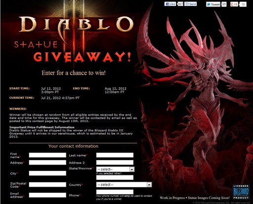 Diablo III - Статуэтка Диабло на Comic-Con