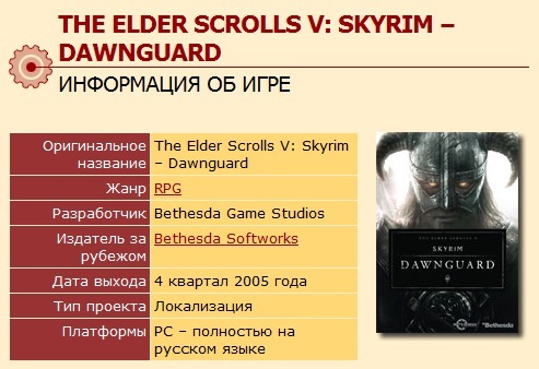 Elder Scrolls V: Skyrim, The - Dawnguard от 1С-СофтКлаб