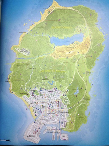 Grand Theft Auto V - Карта GTA 5