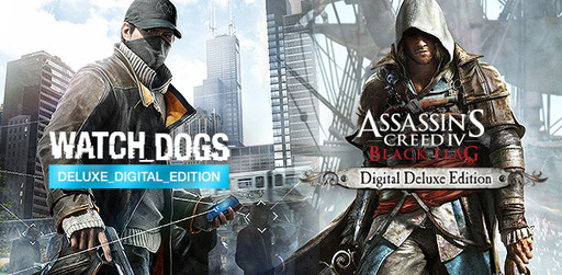 Цифровая дистрибуция - Deluxe издания Assassin's Creed IV и Watch Dogs в сервисе Гамазавр