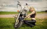 Motorcycle-and-woman-photos