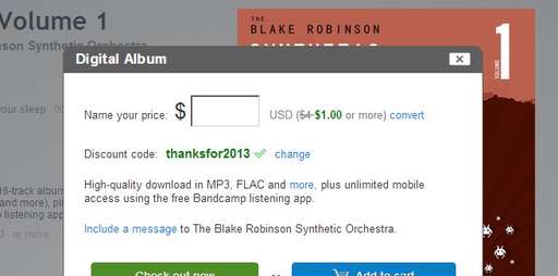 Цифровая дистрибуция - Скидка 75% на саундтреки Блейка Робинсона.