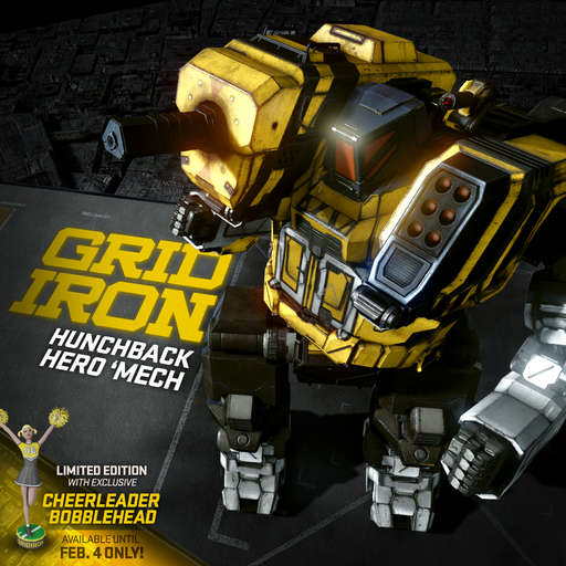 MechWarrior Online - Патч 07.01.2014. Новый Hero Mech - "Grid Iron" HBK-GI + видео