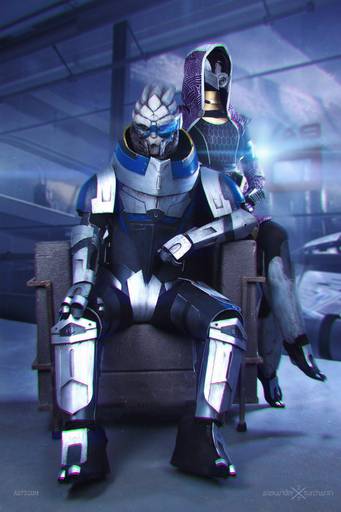 Mass Effect 3 - Тали и Гаррус: косплей по Mass Effect