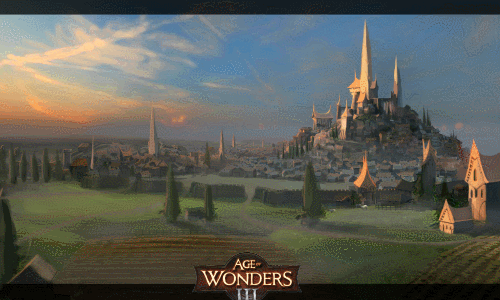 Age of Wonders III - Анимация, что демонстрирующая концепты городов разных рас: