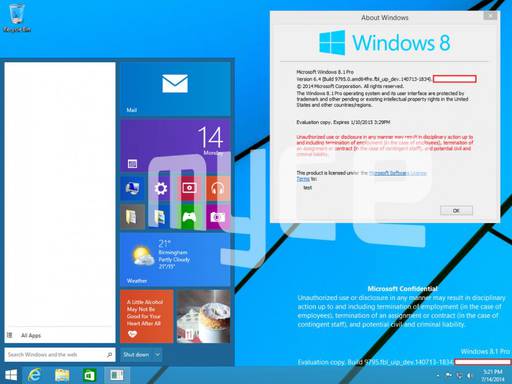 Новости - Windows 9: Новые подробности и полноценное возвращение кнопки "Пуск"