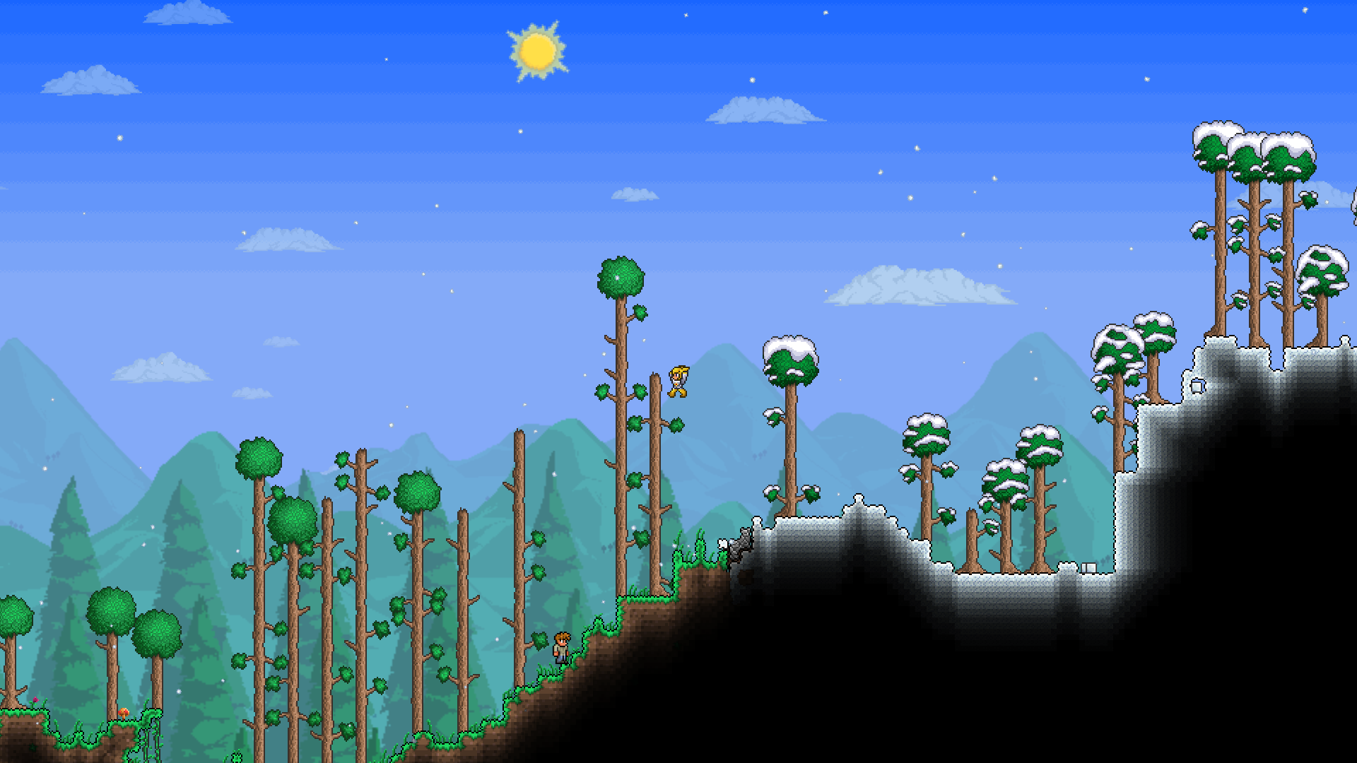 Terraria forest background фото 74