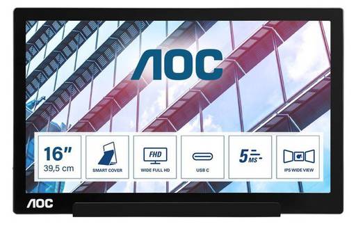 Виртуальные радости - AOC представляет портативный 15.6-дюймовый дисплей I1601P