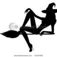 Stock-vector-beautiful-sexual-witch-sits-on-a-broom-41427460